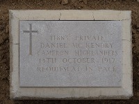 Struma Military Cemetery - McKendry, Daniel